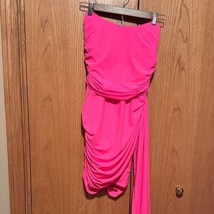 Elegant Pink Mini Dress